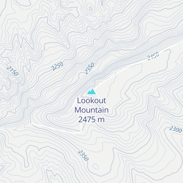 Map of Lookout Mountain