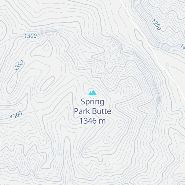Map of Spring Park Butte