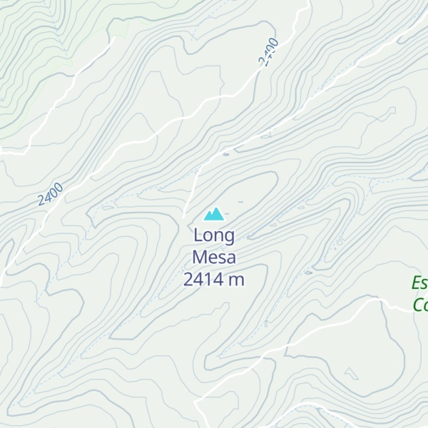 Map of Long Mesa