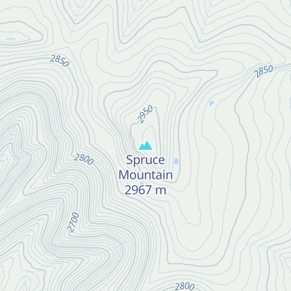 Map of Spruce Mountain