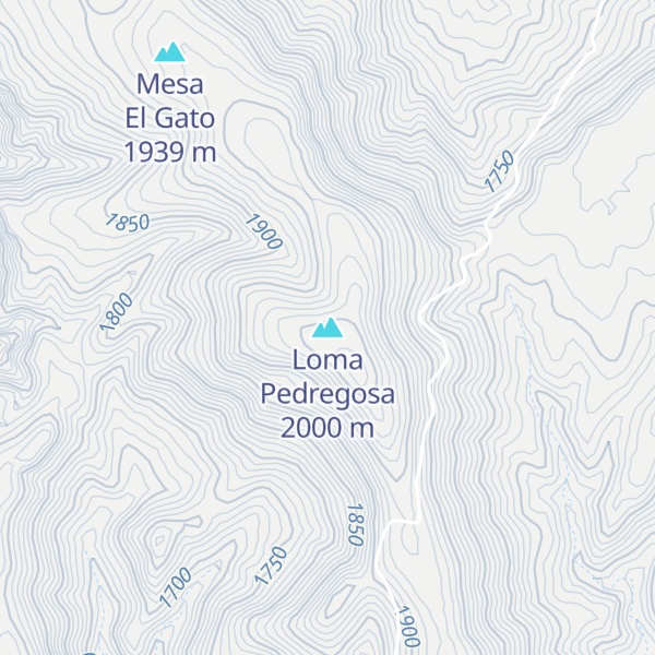 Map of Loma Pedregosa