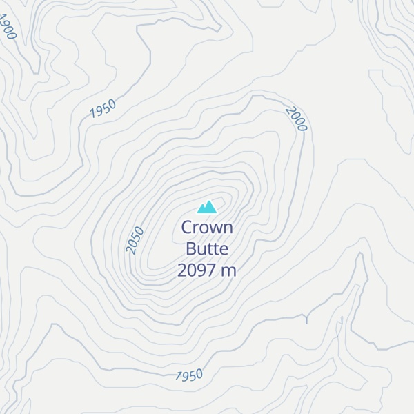 Map of Crown Butte