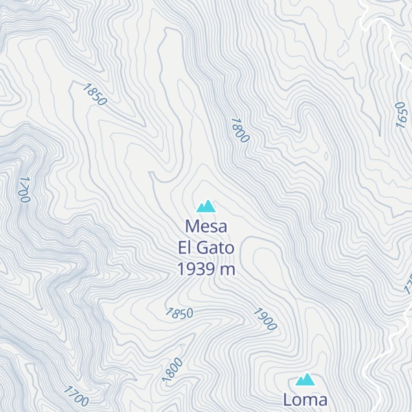 Map of Mesa El Gato