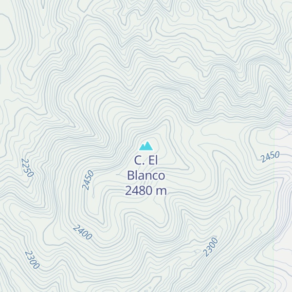 Map of C. El Blanco