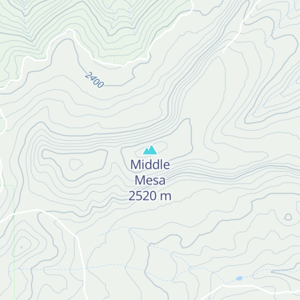 Map of Middle Mesa