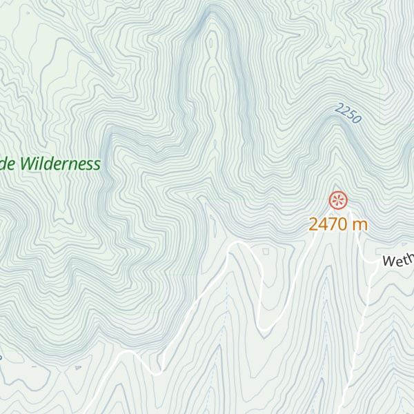 Map of North Rim
