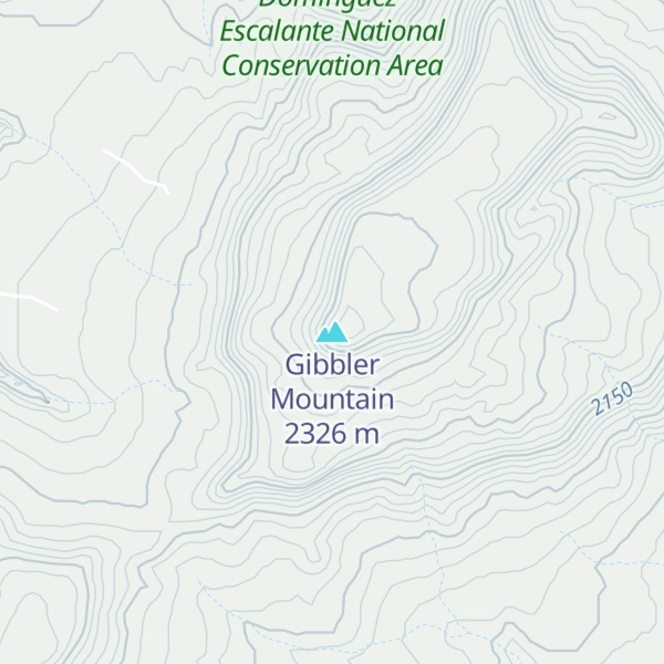 Map of Gibbler Mountain