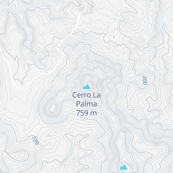 Map of Cerro La Palma