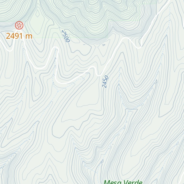 Map of Long Mesa