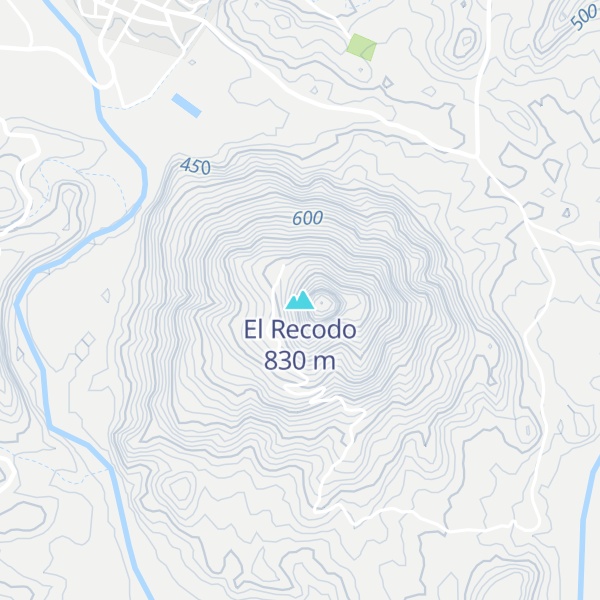 Map of El Recodo