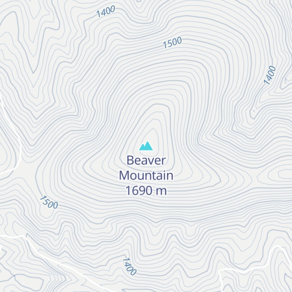 Map of Beaver Mountain