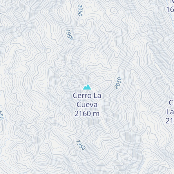 Map of Cerro La Cueva
