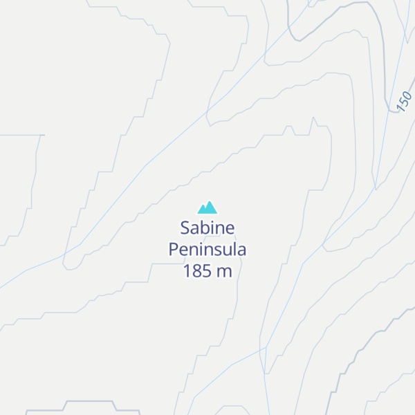 Map of Sabine Peninsula