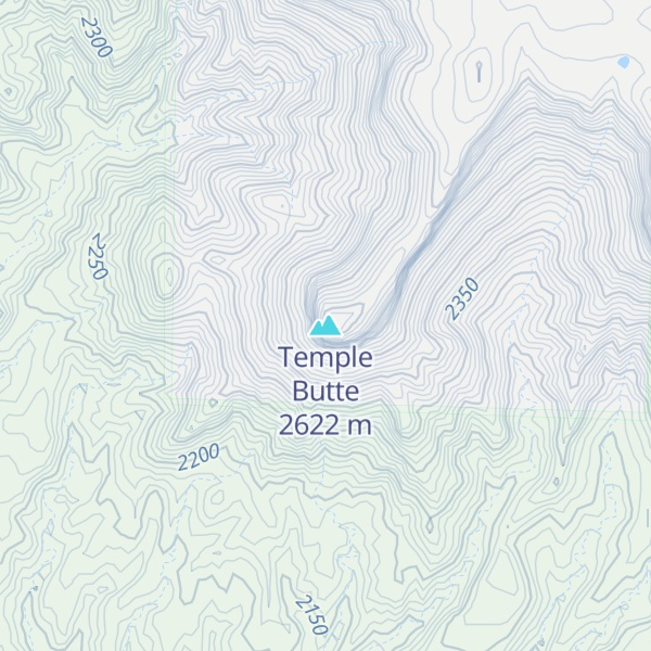 Map of Temple Butte