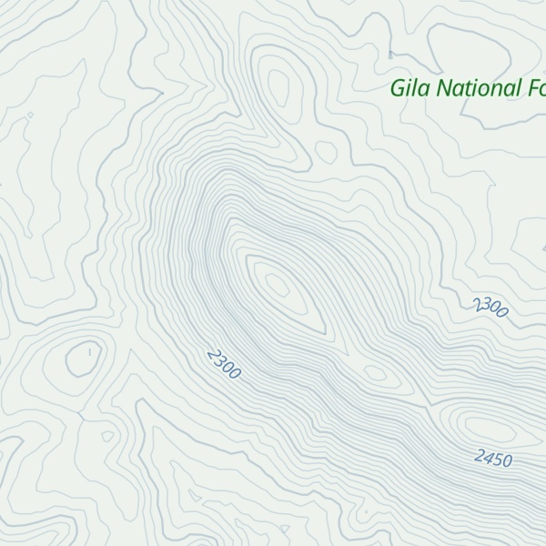 Map of Tularosa Mountain