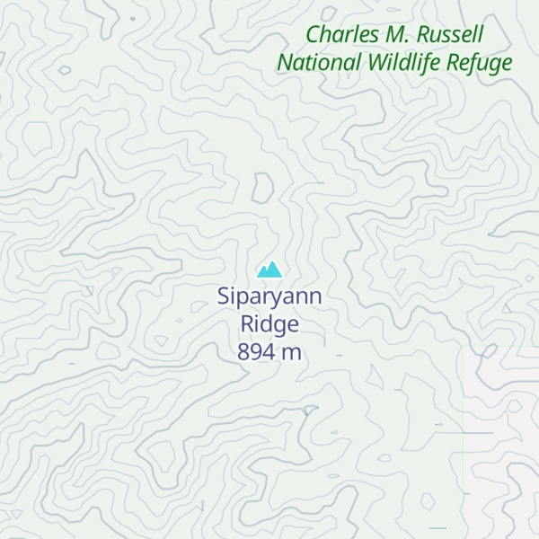 Map of Siparyann Ridge