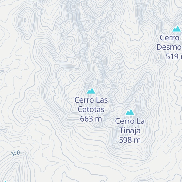 Map of Cerro Las Catotas