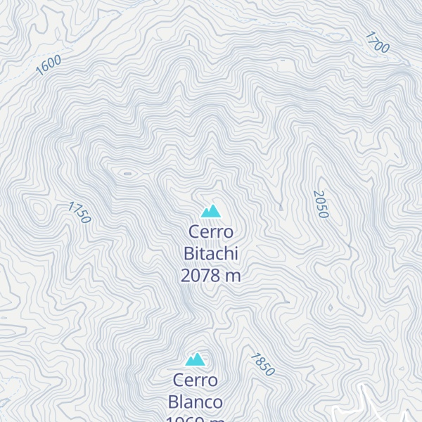 Map of Cerro Bitachi