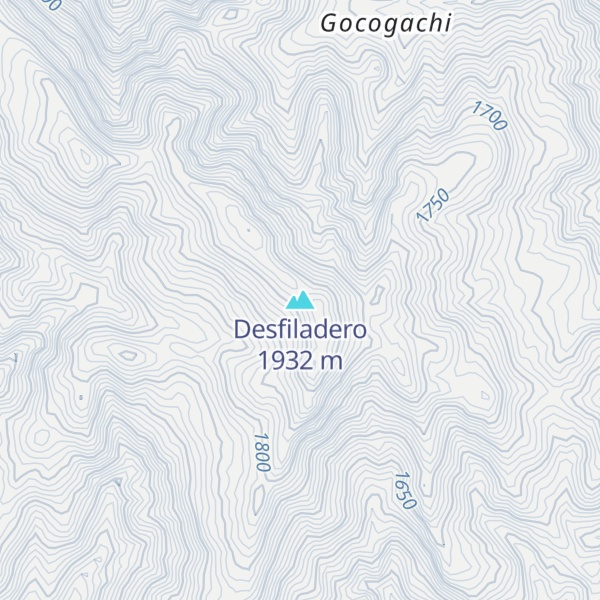 Map of Desfiladero