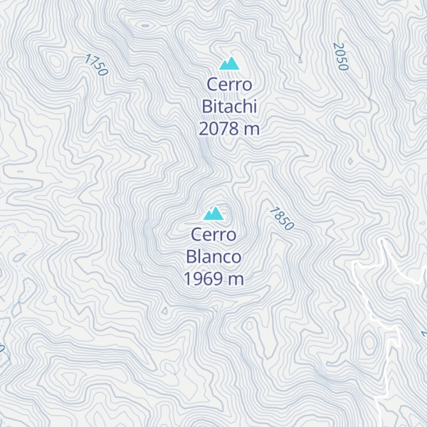 Map of Cerro Blanco