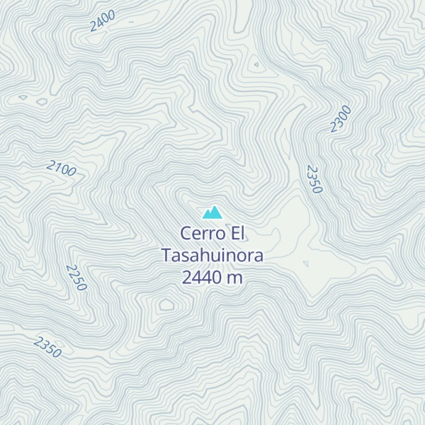Map of Cerro El Tasahuinora