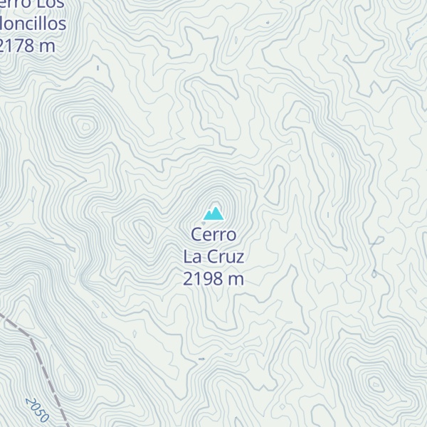 Map of Cerro La Cruz