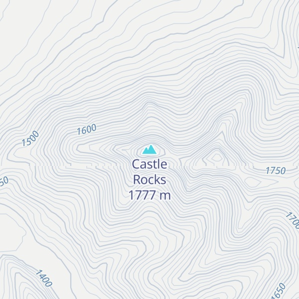 Map of Castle Rocks
