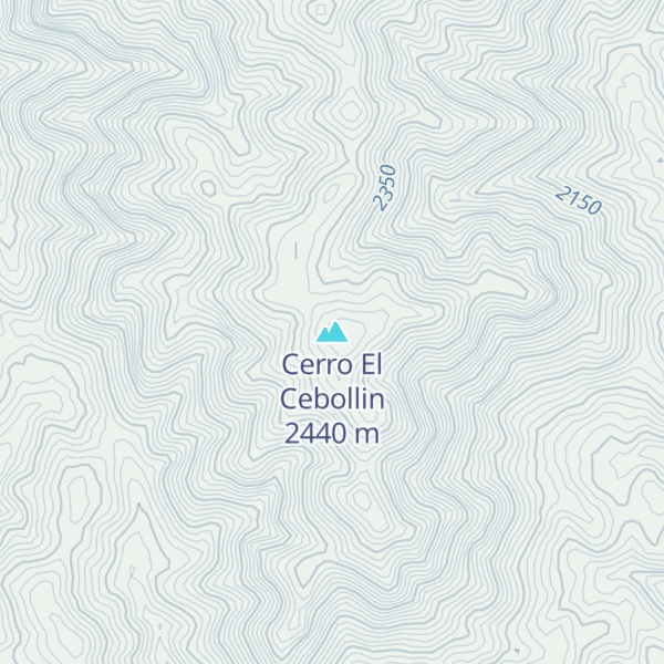 Map of Cerro El Cebollin