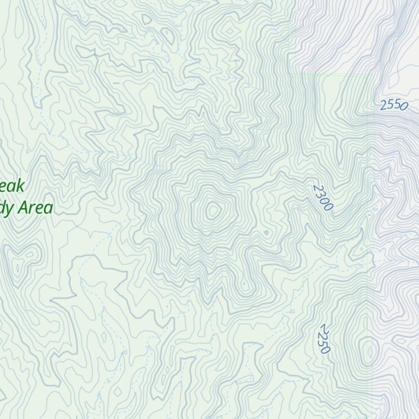 Map of McKenna Peak