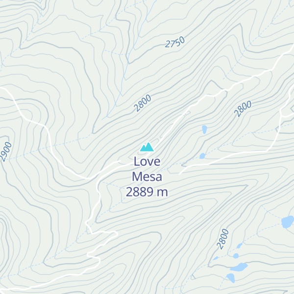 Map of Love Mesa