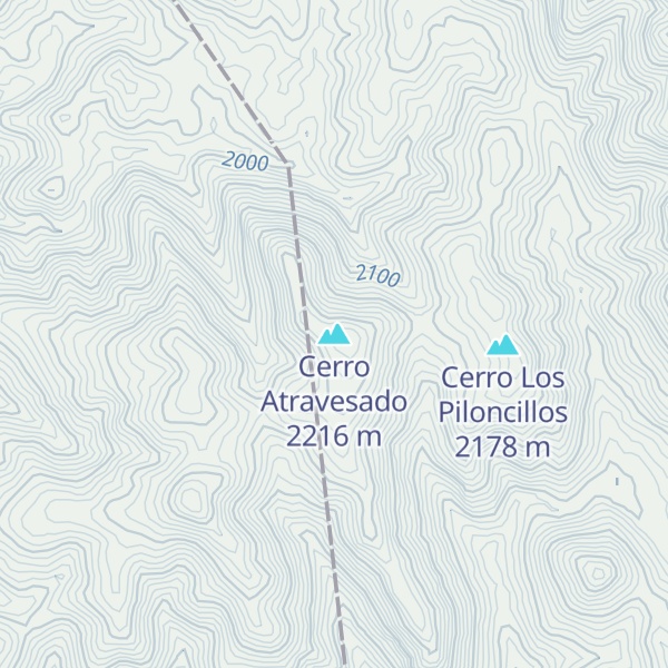 Map of Cerro Atravesado