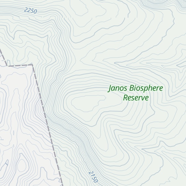 Map of Cerro La Ciénega