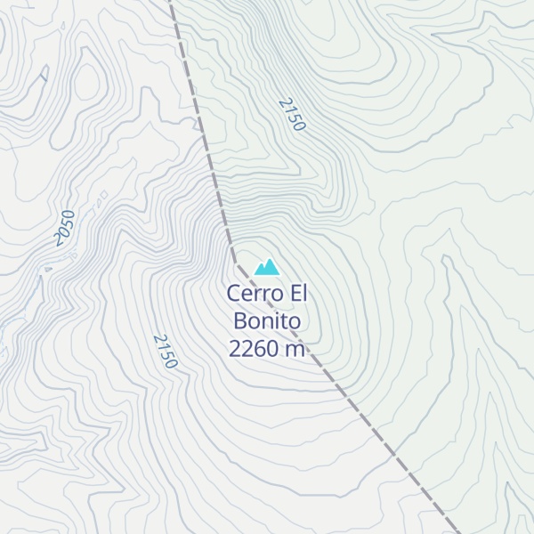 Map of Cerro El Bonito