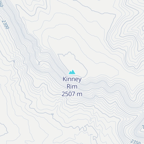 Map of Kinney Rim