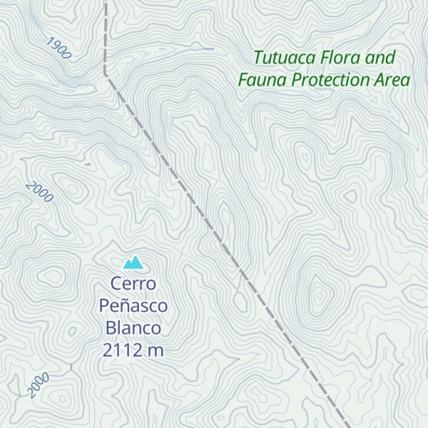 Map of Cerro La Bandera