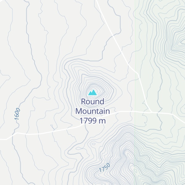 Map of Round Mountain