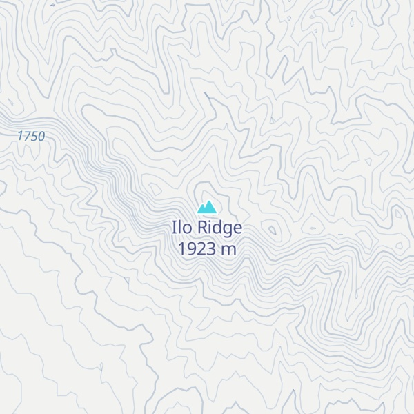 Map of Ilo Ridge