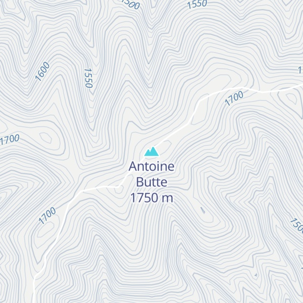 Map of Antoine Butte