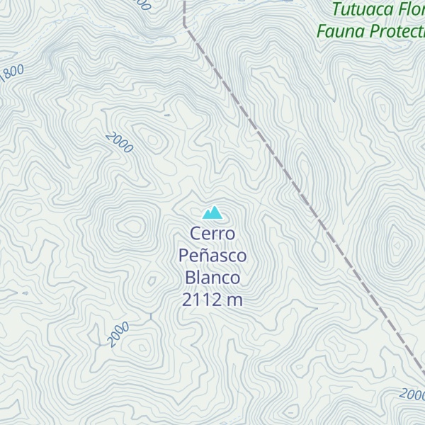 Map of Cerro Peñasco Blanco
