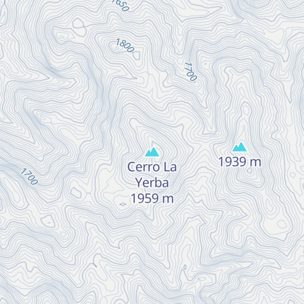 Map of Cerro La Yerba
