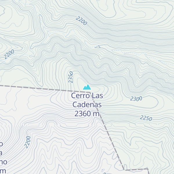 Map of Cerro Las Cadenas