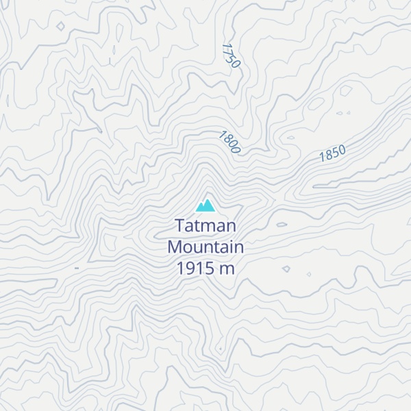 Map of Tatman Mountain