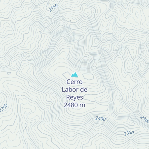 Map of Cerro Labor de Reyes