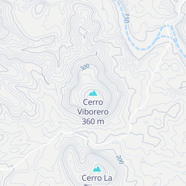 Map of Cerro Viborero