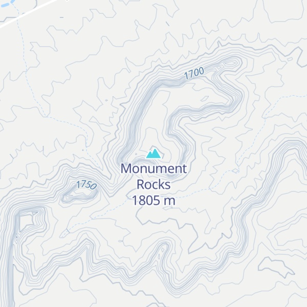 Map of Monument Rocks