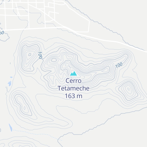 Map of Cerro Tetameche