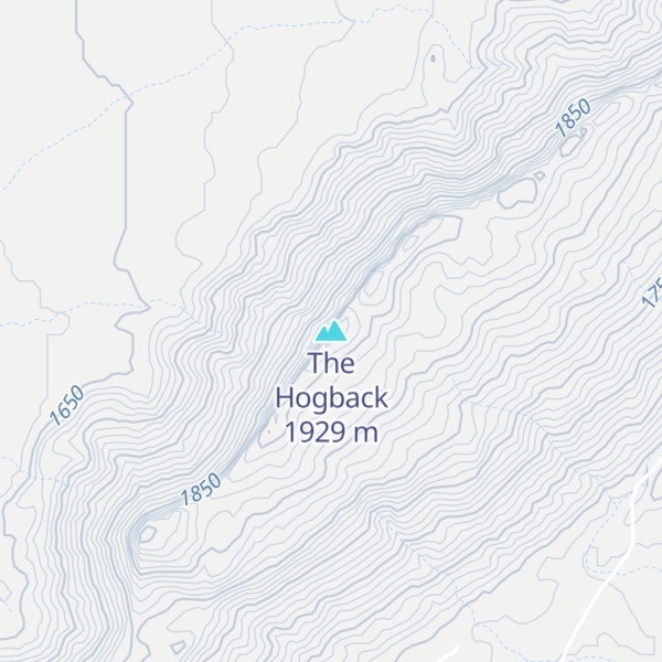 Map of The Hogback