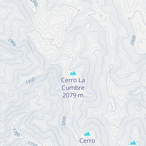 Map of Cerro La Cumbre