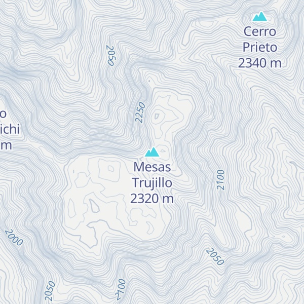 Map of Mesas Trujillo