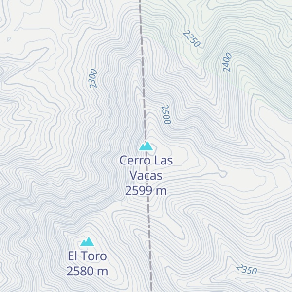 Map of Cerro Las Vacas